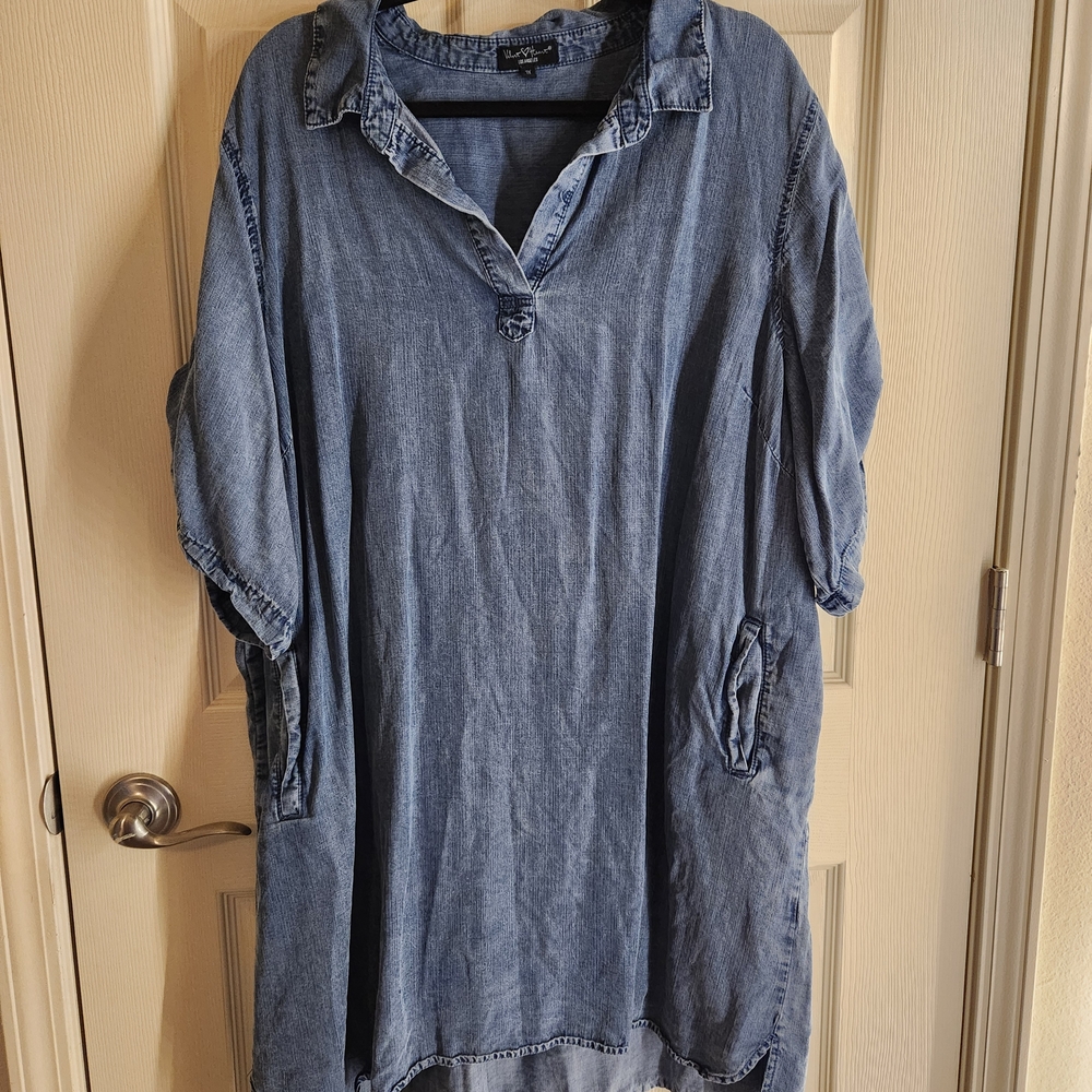 Blue Denim Tunic Dress